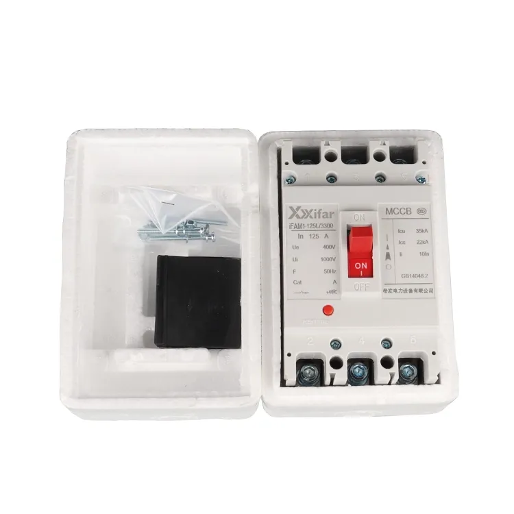 125a 4p Tpn Pemutus Mccb Bermotor