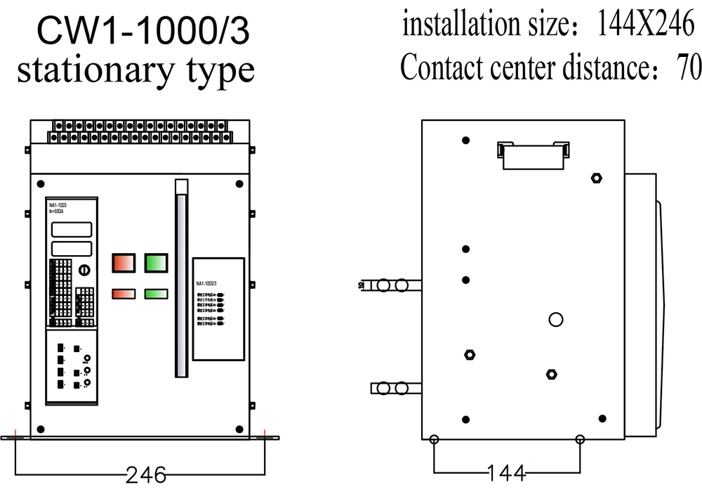 800 Amp 4 Pole Acb Air Circuit Breaker